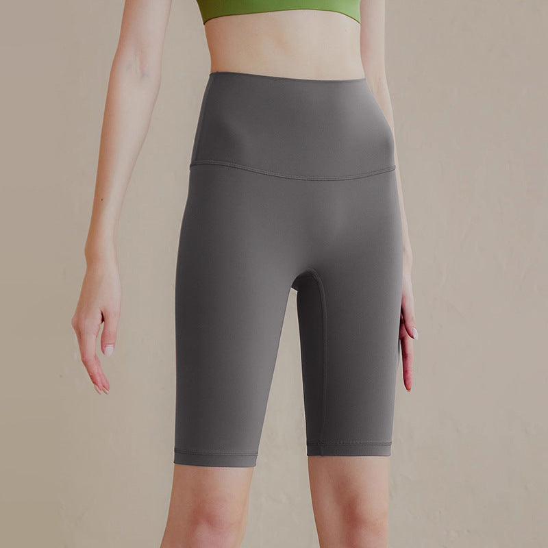High Waist Yoga Shorts With Sculpt And Lift