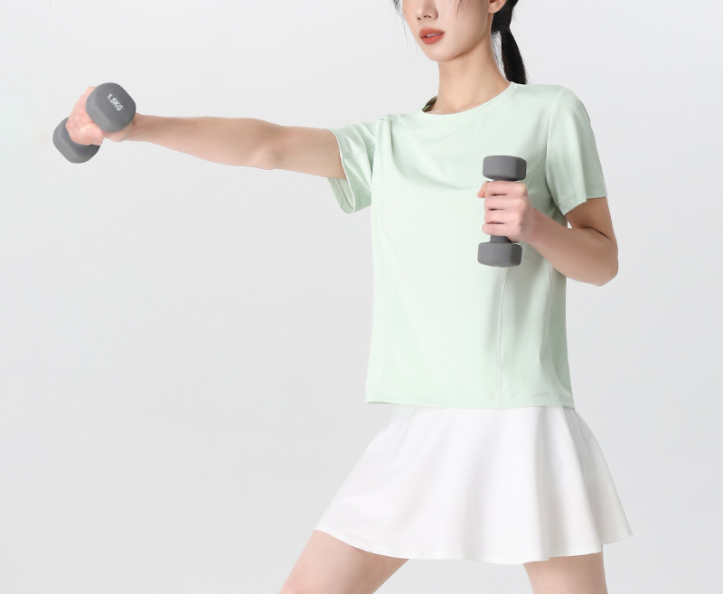 Women's Crew Neck Quick-Drying Sports T-Shirt ¡ª Sun Protection & Cooling Effect