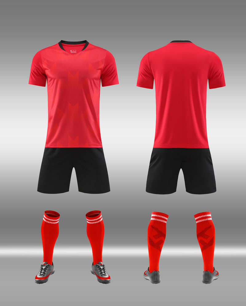 Breathable Soccer Jersey Set With Moisture Wicking