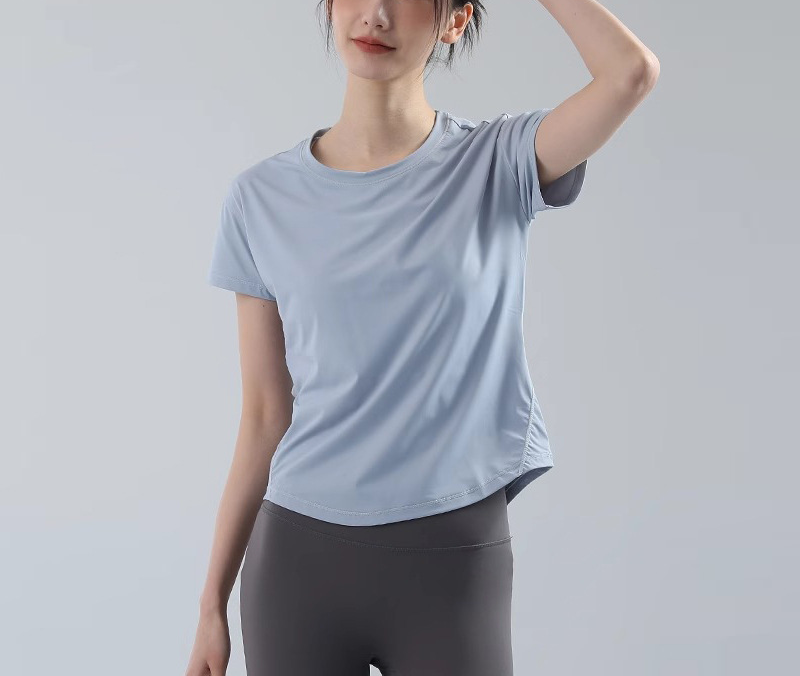 New Summer Arrival: Women's Slimming, Lightweight Sweat-Enhancing Fitness T-Shirt ¡ª Quick-Drying, Breathable, Short-Sleeve Athletic Top
