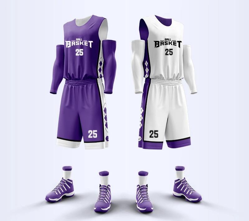 Reversible Basketball Jersey Set With Breathable Fabric