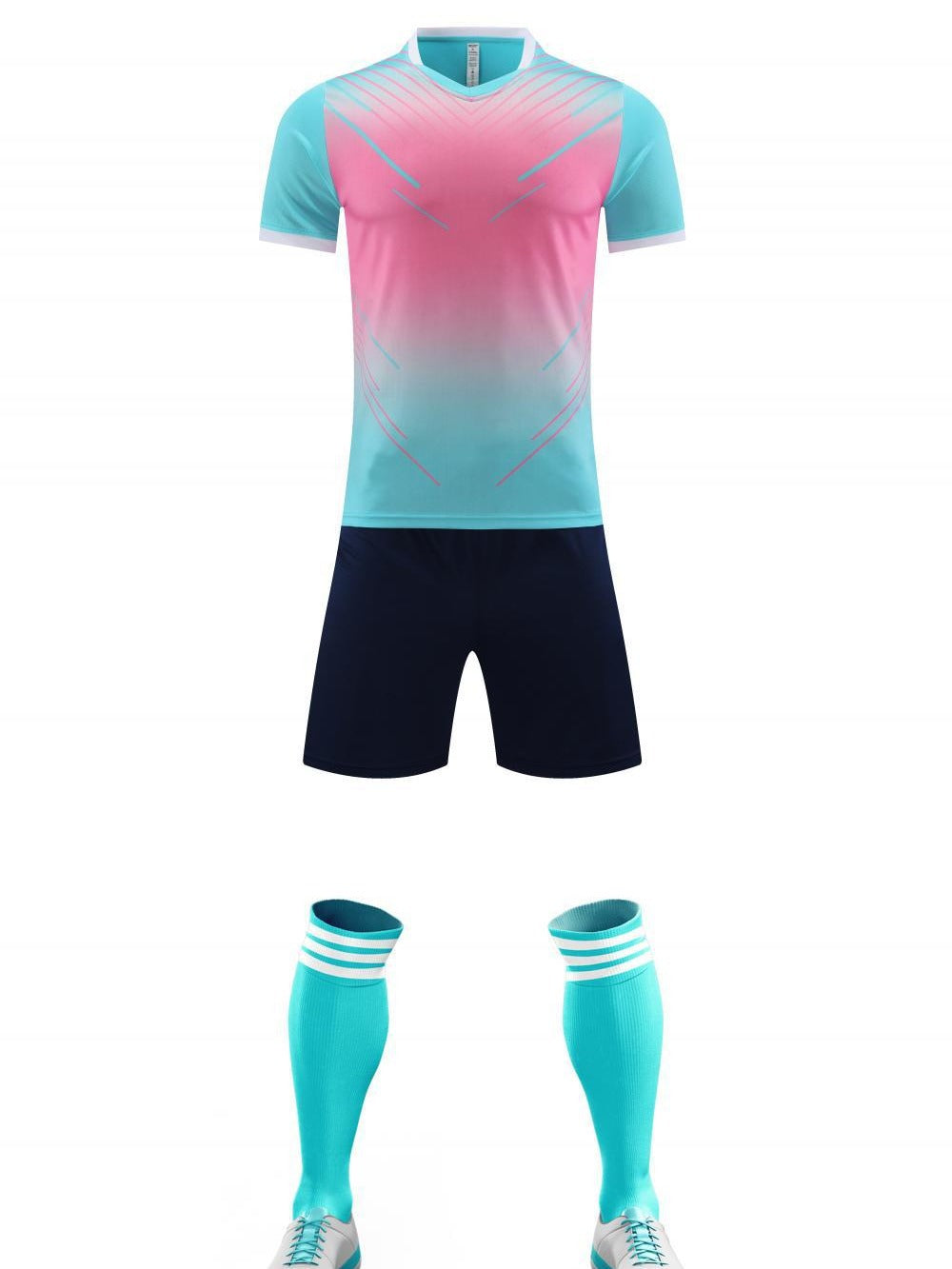 Quick Dry Soccer Jersey Set With Breathable Fabric