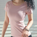 New Women's Sports T-Shirt ¡ª Quick-Drying, Short-Sleeve Top for Running & Training | Summer "Influencer-Style" Design with Sexy Open-Back Detail & Sweat-Enhancing Fabric