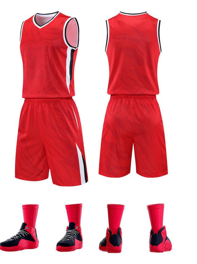 Breathable Basketball Jersey Set With Quick Dry Fabric