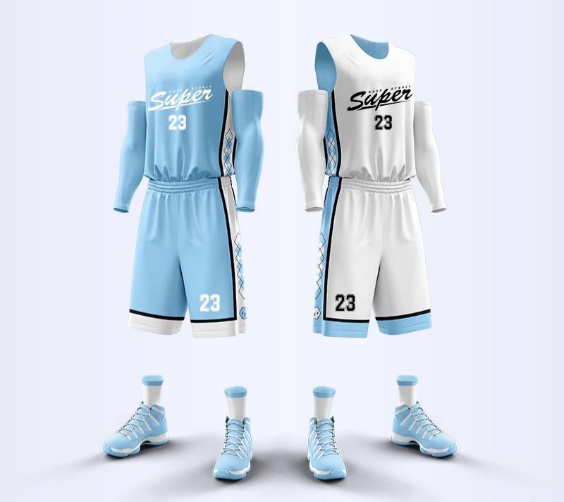 Reversible Basketball Jersey Set With Breathable Fabric