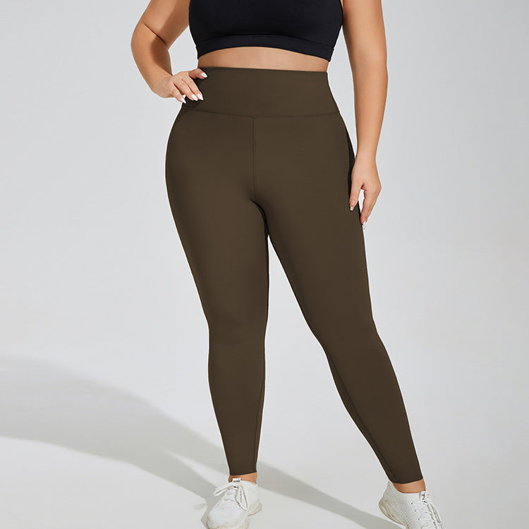 Plus Size High Waist Yoga Pants With Sculpt Fit