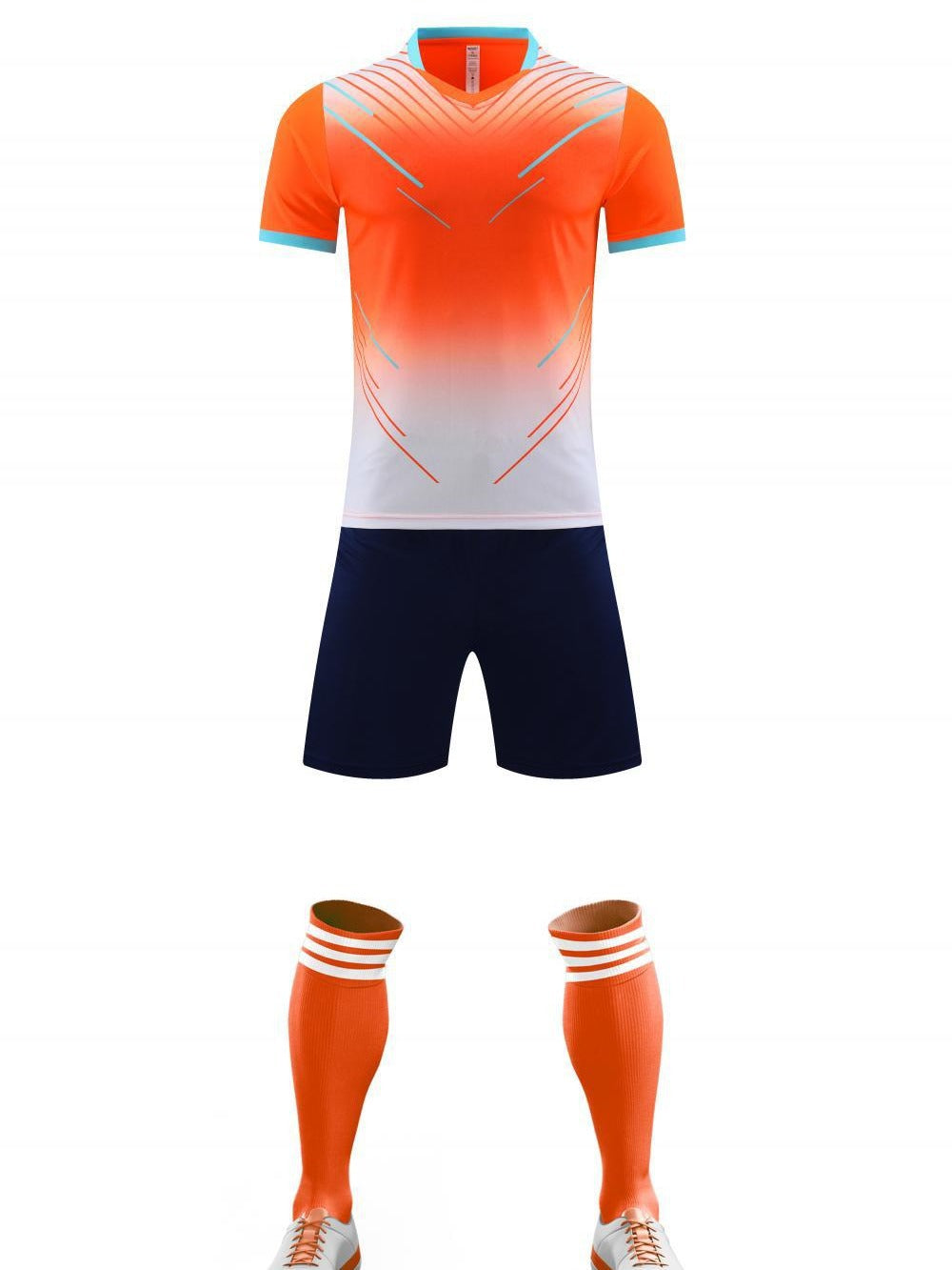 Quick Dry Soccer Jersey Set With Breathable Fabric