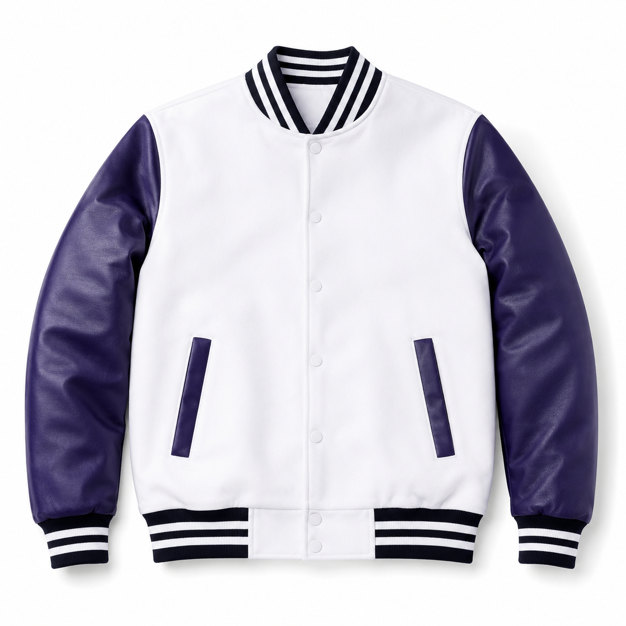 Retro Contrast Varsity Jacket