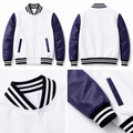 Retro Contrast Varsity Jacket