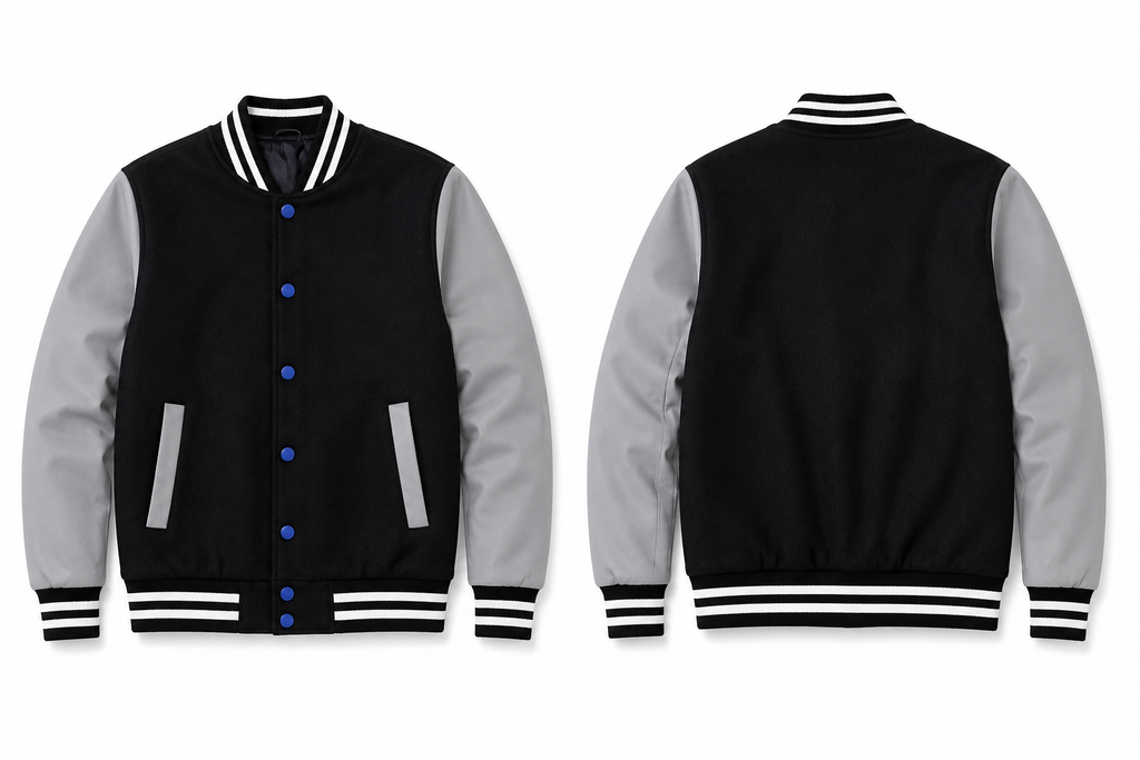 Classic Contrast Varsity Jacket