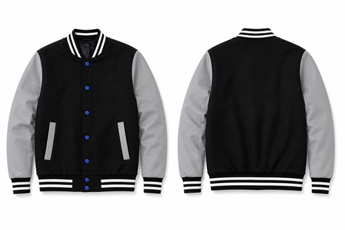 Classic Contrast Varsity Jacket