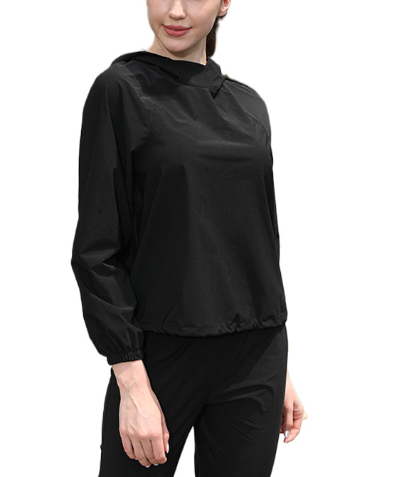 Women's Weight Loss & Fat-Burning Sweat Suit Set ¡ª Casual Drawstring Hoodie & Windbreaker (Outerwear for Fitness & Sweating)