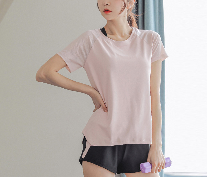 Women's Quick-Drying, Loose-Fit, Breathable Yoga Top ¡ª Short-Sleeve T-Shirt with Cooling Effect, Ideal for Sports, Running, Fitness, and Sun Protection