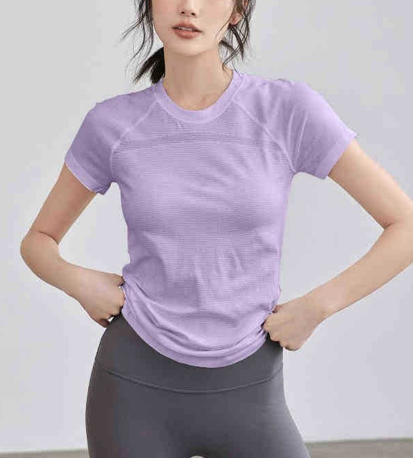 Women's Slim-Fit Yoga Top ¡ª Short Sleeve, Summer, Quick-Drying, Breathable, Professional Training & Fitness T-Shirt