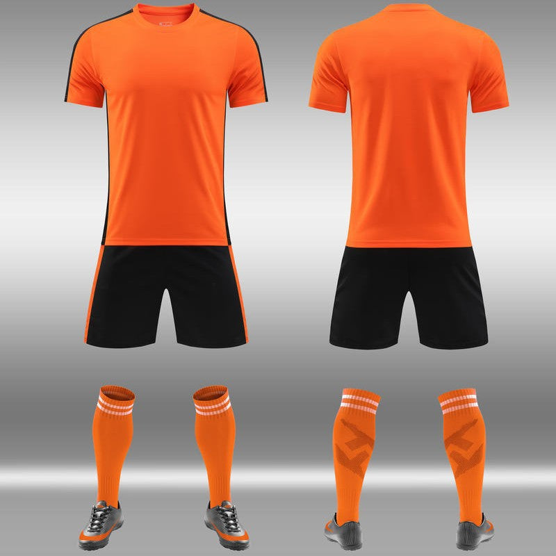 Short Sleeve Soccer Jersey Set For Summer Training