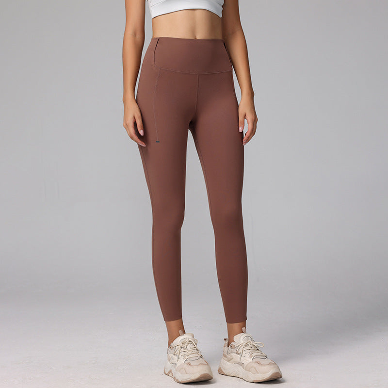 High Waist Compression Yoga Pants With Side Pockets