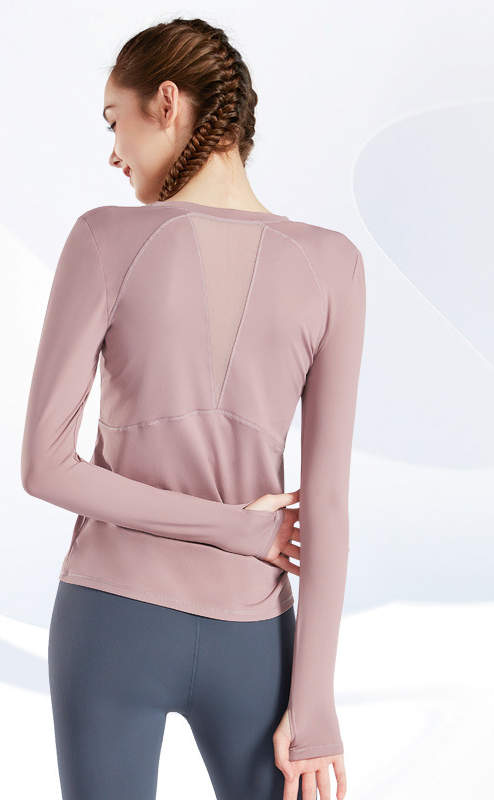 Women's Athletic Long-Sleeve T-Shirt ¡ª Slimming, Plus-Size Fitness Top for Spring & Autumn ¡ª Quick-Drying & Sweat-Wicking Running Wear