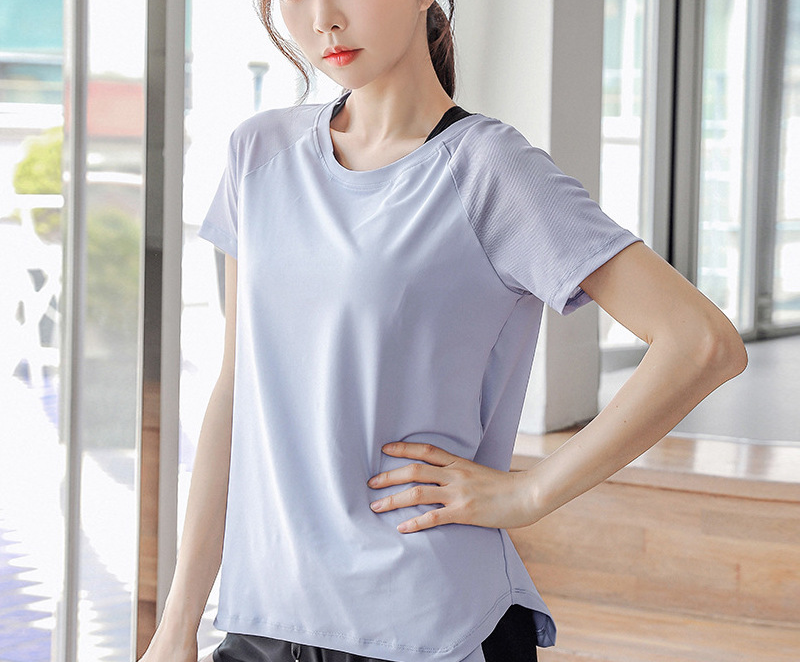 Women's Quick-Drying, Loose-Fit, Breathable Yoga Top ¡ª Short-Sleeve T-Shirt with Cooling Effect, Ideal for Sports, Running, Fitness, and Sun Protection