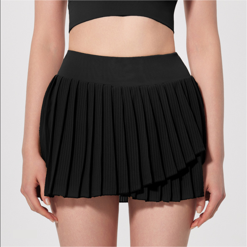 Athletic Pleated Skirt ¡ª Badminton & Running Skort ¡ª Breathable, Anti-Exposure Tennis Skirt for Yoga & Sports